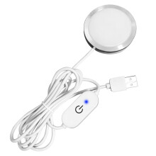 Enkele LED-Spotjes voor Onder Keukenkastjes, Stekker, LED-Lampenset voor 3D-Printers 001, Doe-Het-Zelf, USB-Voeding, 5V, Dimbaar, Aanraakschakelaar