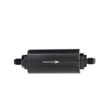 Aluminum Fuel Filter for E85 Filter System with 100 Microns Steel Element AN6/AN8/AN10/9MM Adaptor Fittings AN6