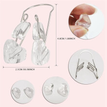 10 Nasenformer-Clips, Nasenglätter für Breite Nasen, Sicherer Nasenformer Aus Silikon für Frauen, Männer und Mädchen