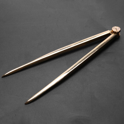 10X Nautical Chart Straight Divider Solid Brass Marine Dividing Tool No Rust for Architects Marine Navigation 168mm