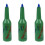 3X Flair Bartender Bartending Practice Bar Pub Bottle Wine Cocktail Shaker - Green 1