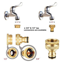 20 Pieces Garden Hose Tap Connector 1/2 Inch and 3/4 Inch Size 2-In-1 and 1/2 Inch Hose Pipe Quick Connector