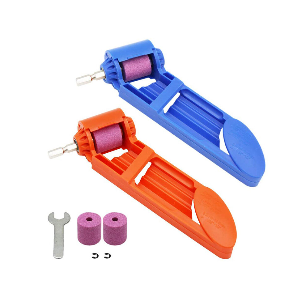 2 Set Drill Bit Sharpener Portable Diamond Drill Bit Sharpening Tool Corundum Grinding Wheel For Iron-Based Drill Bits 4711569468663