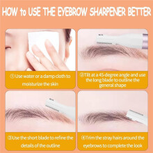 Rechargeable Nose and Ear Hair Trimmer for Women Men - Painless Facial and Eyebrow Hair Remover, Dual- Blades