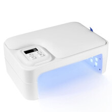 Nail Dryer Lamp Machine Foldable 66LEDS UV Led Nail Lamp with Hand Pillow for Fast Curing Gel Polish Nail Dryer-EU Plug