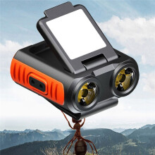 Spanlampa Uppladdningsbar Hattklämma Light  Light IPX4 Vattentät Ficklampa Arbetsljus 500 Lumen för Campingfiske