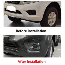 2 Set Car Accessories: 1 Set Car Front Fog Light Decorative Frame Cover & 1 Set Car Glove Box Handle Bowl Cover