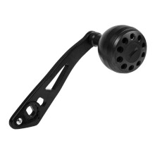 Cast Fishing Reel Handle Replacement Hollow Metal Knob para Baitcasting Reel Fishing Accessories Sea Fishing Preto
