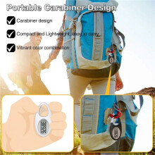 Digital Pedometer 3D Walking Step Counter for Outdoor Sports Running Kids Men Women Walking Tracker & Red