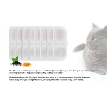 Filtri A Carbone Attivo per Fontanelle per Animali Domestici, Set da 20 Pezzi con Nucleo In Resina, per Distributori D'Acqua Intelligenti per Cani e