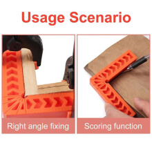 Toorise - Juego de 8 Escuadras de Posicionamiento de 90 Grados, Abrazaderas de Ángulo Recto, Herramienta para Esquinas de Carpintería