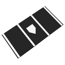 Crowded Polypropene Grass Mat for Baseball Baseball-Black
