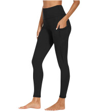 Women Sports Yoga Leggings Seamless High Waist Stretch-Black M