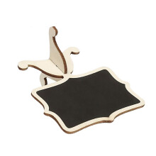 30 Pack Chalkboards Place Cards with Easel Stand - Wood Rectangle Small Chalkboard Signs for Wedding, Parties