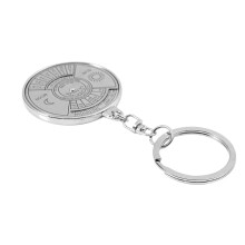 2X Perpetual Calendar Keyring Keychain Unique Metal Key Chain Ring 50 Years New Hot