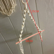 2X Nordic Wall Hanging Wooden Stick to Wear Bedroom Sitting Room Adornment to Braid By Hand Home Decor