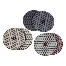 18 Pcs 100 mm Pad de Polissage À Sec 4 Pouces  Type Diamant Pad de Polissage pour Granite Marbre Disque de Ponçage pour Pierre