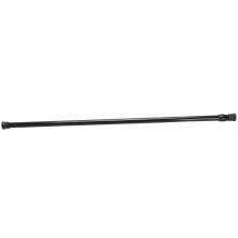 2X Extendable Telescopic Spring Loaded Net Voile Tension Curtain Rail Pole Rods,70-120cm,Black