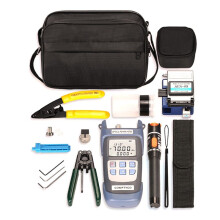 Kit D'Outils à Fibre Optique FTTH avec Couperet à Fibre -70- + 10DBm Compteur de Puissance Optique Localisateur de DéFaut Visuel 10Mw