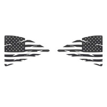 Window Decal Carbon Fiber Rear Window Distressed Flag Sticker for Camaro 2010 2011 2012 2013 2014 2015