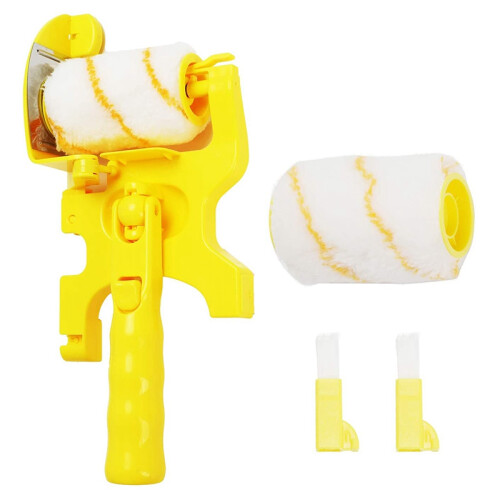 Paint Edger Roller Brush Paint Edger Combo Kit, Clean-Cut Paint Edger Roller Brush, Paint Brushes Safe Tool
