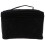New Zipper Cosmetic Storage Make  Bag Handle Train Case Purse-L black 5