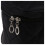 New Zipper Cosmetic Storage Make  Bag Handle Train Case Purse-L black 6