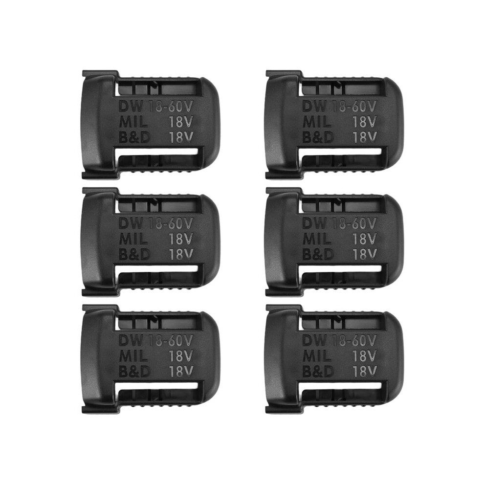 6Pcs Battery Mounts Battery Storage Rack Holder Protection Hanger For Box 18V 20V Battery 4713270625502