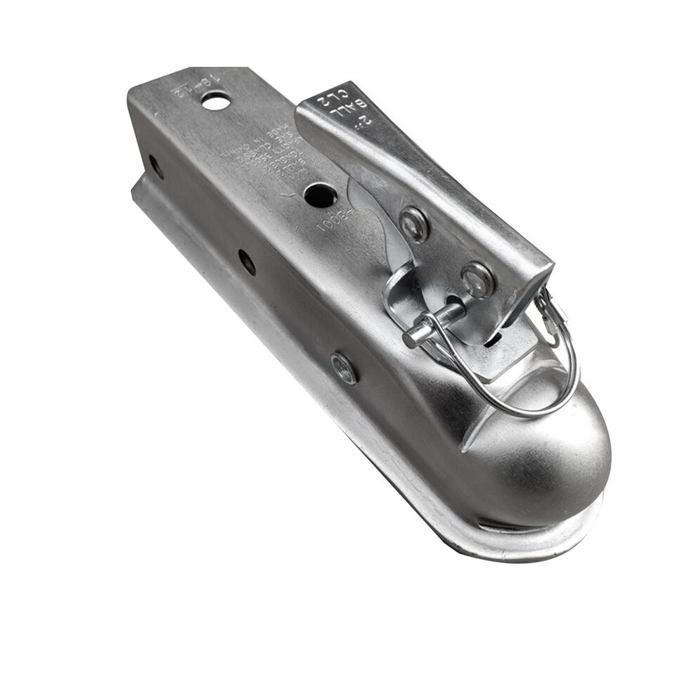 Trailer Coupler 2 X 3 Inch Hitch Coupling Straight Tongue 5000 Lbs Rv Parts Accessories Silver 6034266187049