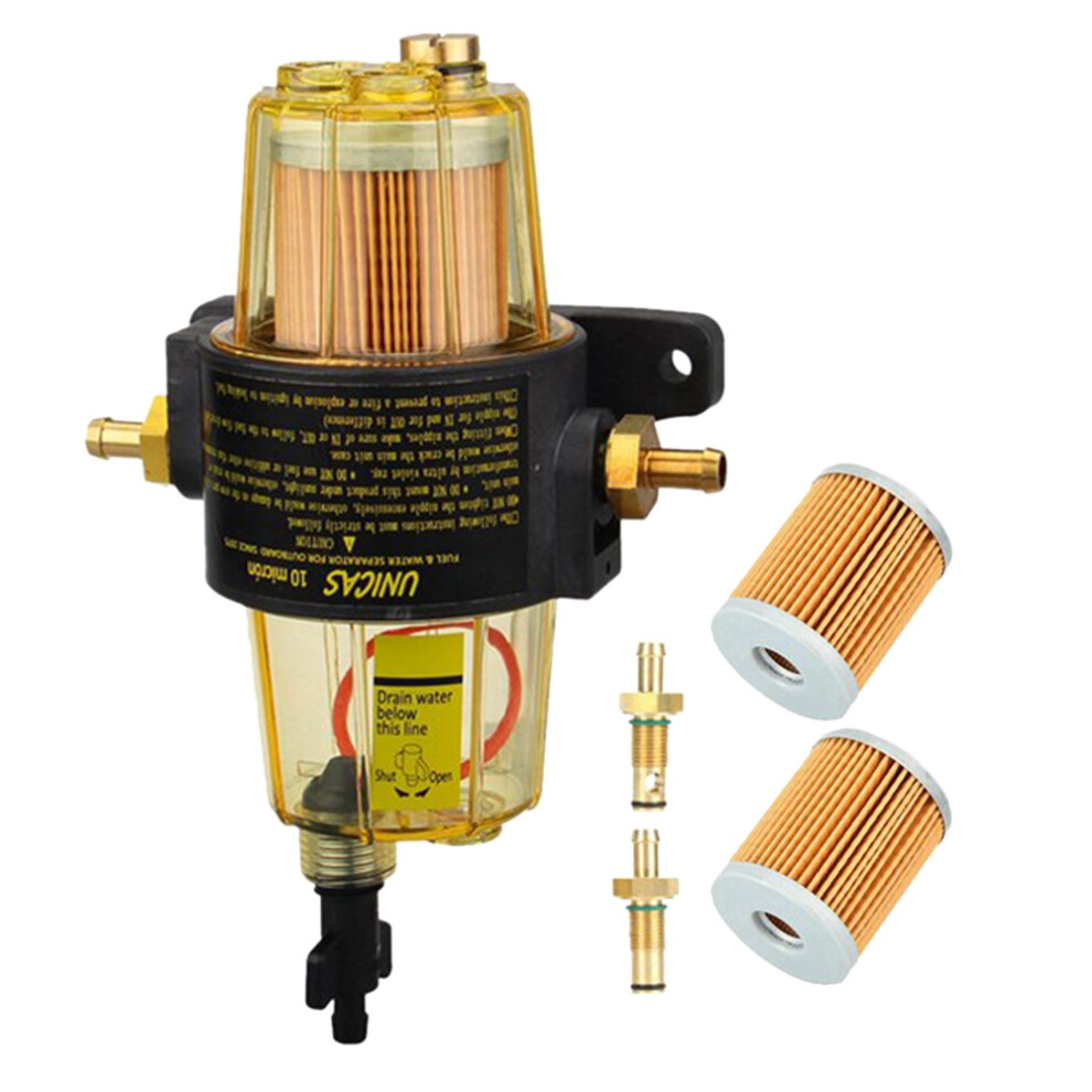 3Pcs Uf-10K Fuel Filter Fuel Water Separator Assembly Fuel Filter Assembly For Mercury Outboard 6031250322608