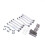 Metal Chassis Pull Rods Drag Link Suspension Silver with 4 Pcs Metal  Damper Silver 9