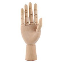 18 * 6Cm Modele articule de main droite en bois mannequin cadeau d'art alternatives