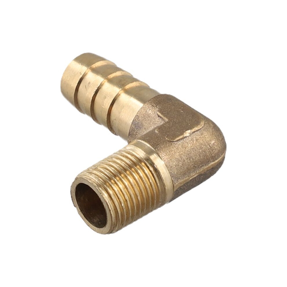 8Mm Hose X 3/8" Male Thread 90 Degree Brass Elbow Barb Coupler Connector 4712540387003