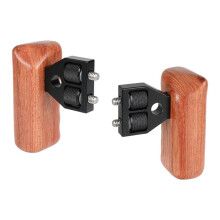 DSLR Camera Cage Side Handle Wooden Ergonomic Camera Rabbit Cage Side Grip for SLR Video Rig Photography Stabilizer