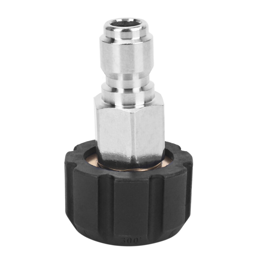 Pressure Washer Twist Connect M22 14Mm X 3/8 Inch Quick Disconnect Plug High Pressure B Fitting Quick Coupler Nipple, 5000 Psi, Twis281 6032896348915