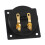 3X New Square Board Binding Post Speaker Box Terminal Cup Wire Cable Box Connector 2