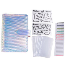 A6 Money Budget Binder,Cash Stuffing Budget Wallet Planner Binder with Cash Envelope, Money Folder Wallet Organiser