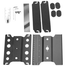 2 Set Metal RC Car Workstation Work Stand Repair 360 Degree Rotation for 1/8 1/10 1/12 1/16 Scale Models, & Black