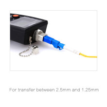 2X Optical Equipment Tool LC Female to SC Male Hybrid Flange Singlemode 9/125 SM Optical Fiber Adapter Connector