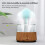 Mushroom Air Humidifier Rain Cloud Night Light Smell Distributor Relax Aromatherapy Lamp Sounds Diffuser 7