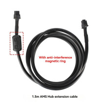 AMS HUB Cabo de Extensão 6 Pinos 1,5 M Anel Magnético Cabo AMS para Impressora 3D para Série X1/P1
