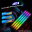Universal Memory Heat Sink 5V 3PIN ARGB AURA Sync Memory Module Cooler DDR3 DDR4 DDR5 RAM Computer Accessories Silver 5