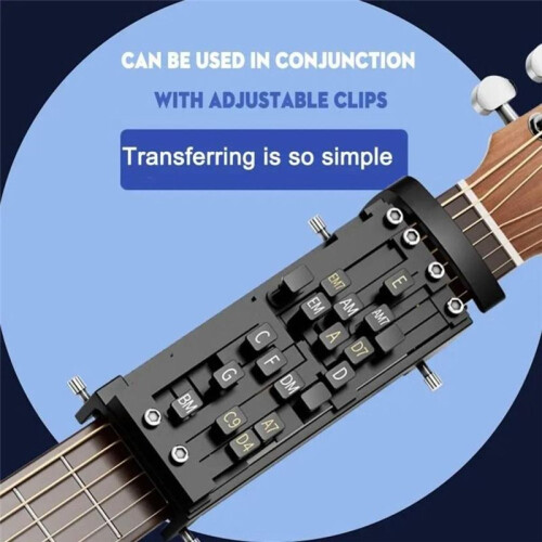 Guitar Chord Trainer for Beginners - Portable Practice Tool with Learning System for Guitar Chords and Scales 1