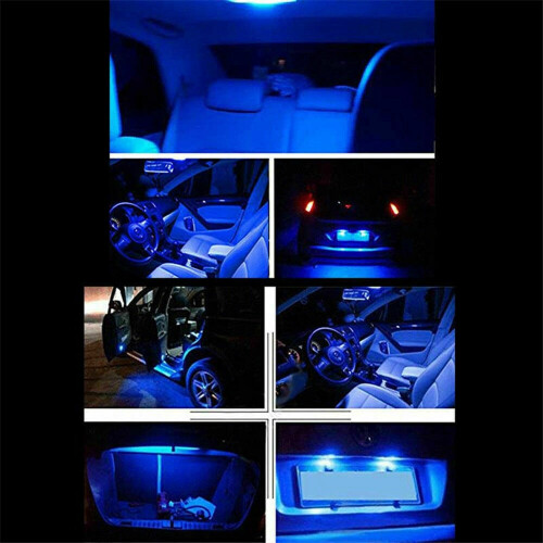 13Pcs Combo LED Lights Interior Package Kit Ice  T10 Dome Map License Plate Lamp Bulbs 2