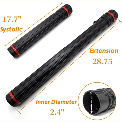 3Pack Poster Tube-Telescopicing Blueprint Holder, Art Tube para Posters, Documents, Art, Blueprints, ExpansíVel 28,75 Polegadas 2