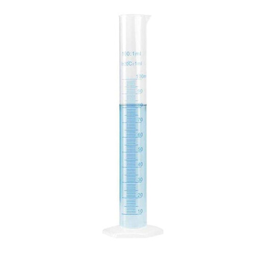 5X Measuring Cylinder Plastic Graduated Tube Tool for Lab(100Ml) 2