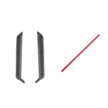 2 Set RC Car Part: 1 Set Bottom Protection Bottom Side Guard Assembly & 1 Pcs Metal Central Drive Shaft