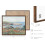 Aquarell-Mohnblumenposter, Holzrahmen, Landschaft 3