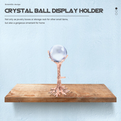 support de rangement pour bijoux de bureau en forme de boule de cristal 1