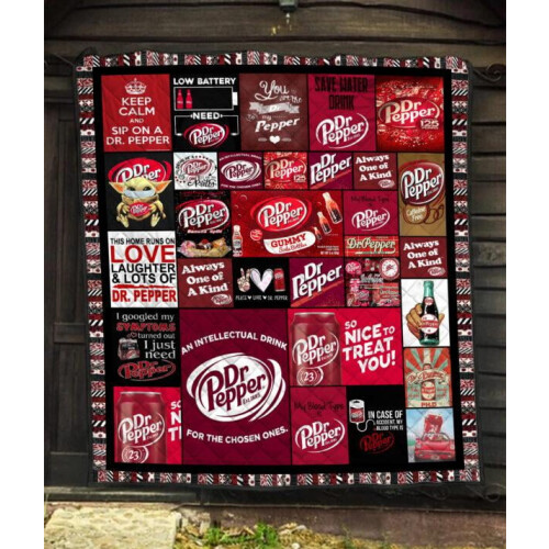 Dr Pepper Steppdecke, 100 % Polyester, 76 x 102 cm 1